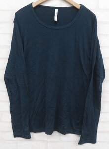 7T4989【クリックポスト対応】アタッチメント 60■2スーピマ天竺クルーネックL■Sカットソー AJ42-205 ATTACHMENT Tシャツ