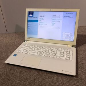 TOSHIBA 東芝 dynabook T45/BW PT45BWP-SJA2 Intel Celeron 1.60GHz DDR3 8GB メモリ搭載 BIOS起動OK 現状品