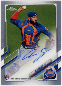 MARLINS捕手▲ALI SANCHEZ/2021 TOPPS CHROME直書サインRC!