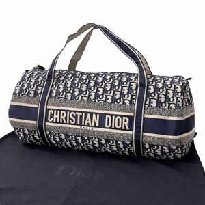 Christian Dior クリスチャンディオール ボストンバッグ ハンドバッグ オブリーク トロッター柄 キャンバス 2020年モデル 美品 保存袋付き