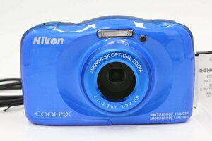 ＜＜新品バッテリー（社外品）付き！！＞＞【美品】NIKON ニコン デジタルカメラ COOLPIX W100 W100BL クールピクス ブルー #LE2024754