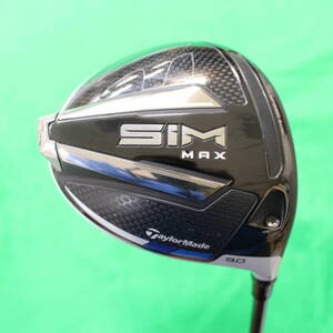 ★【中古・美品】TaylorMade テーラーメイド SIM MAX ドライバー 9.0 TENSEI BLUE TM50 S 日本正規品 定価\80,300- HCなし