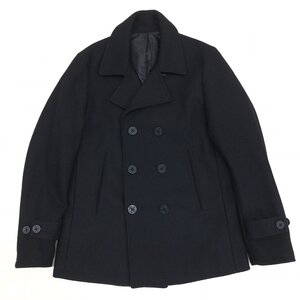 ◆美品 B&Y UNITED ARROWS ユナイテッドアローズ 定価21,388円 メルトンウール タイト Pコート M 黒 ブラック ピーコート ショートコート