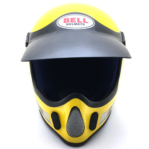 送料無料 Dead Stock 新品 純正バイザー付 BELL MOTO4 YELLOW 57cm/ベルモト4黄イエロービンテージヘルメットmoto3moto starモトスター80s