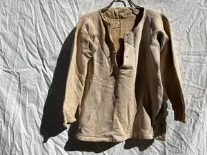 Mitsufune 三船 襤褸 BORO ヘンリーネック スウェット 日本の古い服 JAPAN VINTAGE ジャパンヴィンテージ 40s50s60s レトロ 退廃的 当て布