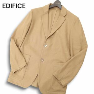 EDIFICE エディフィス 秋冬 ウール100％★ 2B アンコン テーラード ジャケット Sz.M　メンズ ベージュ　C4T08965_A#N