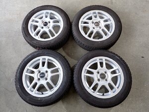 YS11895【送料無料155/65R14】NーBOX タント スペーシア サクラ デリカミニ等 ヨコハマ 中古スタッドレス ★14×4.5J 100/4H ET46★