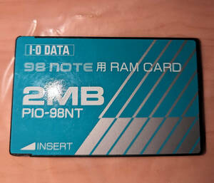 NEC PC-9800シリーズ IODATA 98NOTE用RAMカード 2MB PIO-98NT