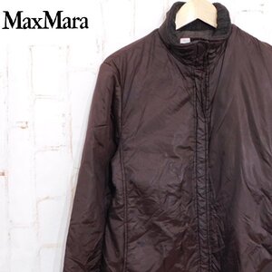 マックスマーラMaxMara■中綿入りナイロンコート■40■ブラウン　ロングコート　レディース　MAX&Co.　※1128234