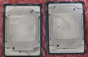 Xeon gold 5117F ES 14コア 28スレッド ×2個 合計28コア 56スレッド