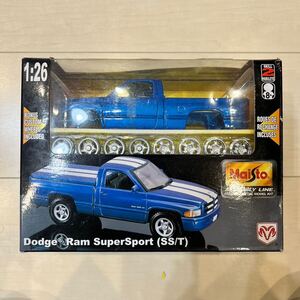 【即決】Maisto マイスト　ピックアップトラック 1/24 maisto dadge ram super sports ss t 置物 ミニカー組み立て式