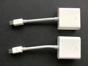 A1305 Apple Mini DisplayPort to DVI Adapter 2個組（純正品）