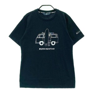 MUNSING WEAR マンシングウェア 半袖Tシャツ ブラック系 S [240101283053] ゴルフウェア レディース