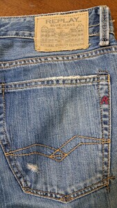 REPLAY　リプレイ デニム メンズ　BLUE JEAN　SLOHAND W32 L32 (USED) 検索　G-STAR RAW　GAS　DIESEL　ジーンズ ジーパン