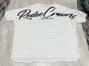 RODEOCROWNS 半袖Tシャツ　白　ビッグロゴ　　ロデオクラウンズ　フリーサイズ