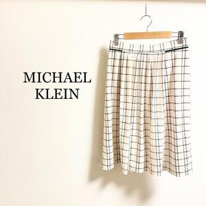 MICHAEL KLEIN ミッシェルクラン　膝丈　チェックスカート