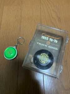 即決!k希少!Duncan Original 1955 SUPER YO-YO YOYO In Case With TRICK BOOK + Imperial キーホルダー