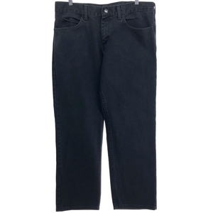 古着 リー Lee REGULAR FIT ブラックデニム ストレートデニムパンツ メンズw37 /eaa460385