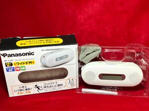 Panasonic パナソニック FM/AM RF- TJ20 ワイドFM ラジオ ホワイト 未使用品 手回し充電 アウトドア 災害 地震 防災