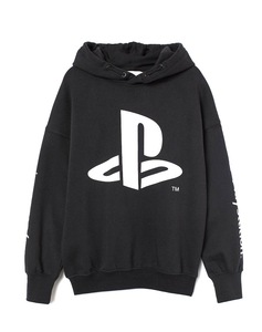 【H＆M】エイチアンドエム プレステパーカー PlayStation 黒 L プレイステーション 美品