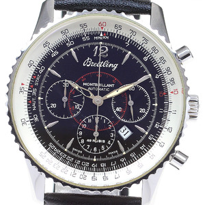 ブライトリング BREITLING A41030 ナビタイマー モンブリラン クロノグラフ 自動巻き メンズ 内箱・保証書付き_846731