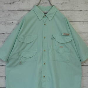 コロンビア Columbia ダブルフラップポケット PFG 半袖ボタンダウン BD ィッシングシャツ MEN