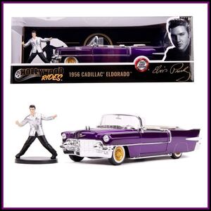 【エルビスプレスリー】ELVIS/PRESLEY/1956/CADILLAC/ELDORADO/ダイキャスト/ミニカー/1/24