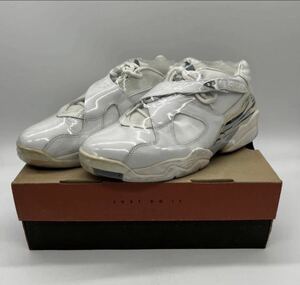 【24cm】2006s NIKE AIR JORDAN 8 RETRO LOW 2006年製 ナイキ エアジョーダン8 レトロ ロー メタリックシルバー 加水分解 (306157-101)2985