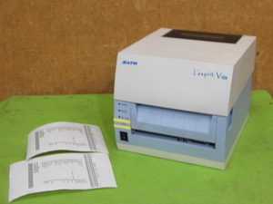 [A19305] SATO レスプリ T408v-exSTD 無線LAN／USB／LAN／RS-232C BARCODE PRINTER ◎簡易チェック済み ▼現状品 ACアダプタなし