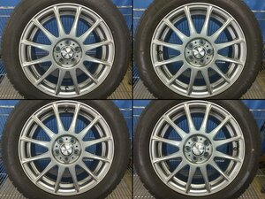 【1円開始】Weds＋8分山20年後期製グッドイヤーアイスナビ7●16×6.5J＋47 5穴×100●205/55R16●4本●レクサスCT200h●(fW718