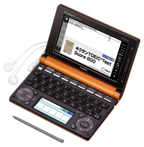 【中古】カシオ EX-word 電子辞書 ビジネスパーソンモデル オレンジ 150コンテンツ 2000小説 2000クラシック名曲フレーズ収録 ツイ