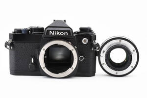 露出計OK【美品】Nikon FE 35mm SLR Film Camera Teleconverter マグニファイヤ付き #118