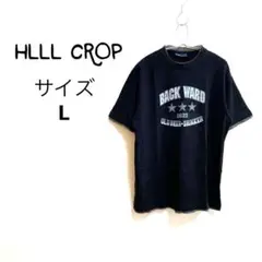 【HILL CROP】Tシャツ カットソー 英字ロゴ 半袖 綿100％ シンプル