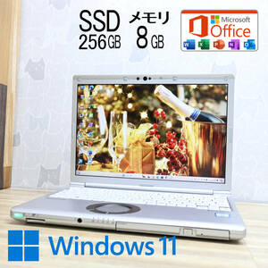 ★完動品 高性能8世代4コアi5！SSD256GB メモリ8GB★CF-SV7 Core i5-8350U Webカメラ Win11 MS Office2019 Home&Business★P72702