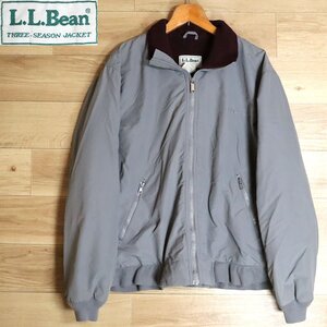 I1J/R1.23-3　80s　L.L.Bean エルエルビーン　THREE-SEASON JACKET　スリーシーズンジャケット　ウォームアップ　裏フリース　アメリカ古着