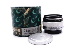 ★希少美品★ Canon 35mm F1.8 L39 ライカ Lマウント スクリューマウント キヤノン Leica L Mount Screw キレイ 完動 ◆199