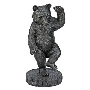 踊るクマ　アウトドア庭インテリア兼用置物オブジェオーナメントガーデン彫刻飾りフィギュアかわいい動物熊エクステリアダンスアニマルベア