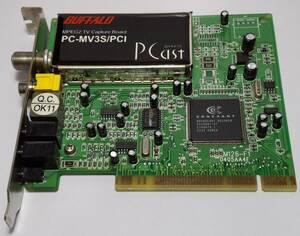 BUFFALO PC-MV3S/PCI MPEG2TVキャプチャーカード 郵送無料