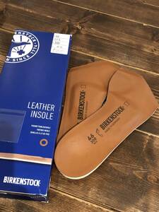 新品未使用 ビルケンシュトック レザーインソール BIRKENSTOCK Leather insole 1001245 本革 アーチサポート オリジナルフットベッド