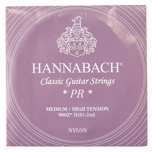 ハナバッハ クラシックギター弦 バラ弦 2弦 1本 HANNABACH Silver200 ミディアムハイテンション 9002 MEDIUM/HIGH ギター弦 クラギ弦