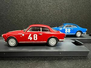 1/43 Bang バン Alfa Romeo アルファロメオ ジュリエッタ スプリント ラリー 2台セット ブルー レッド