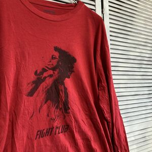 AULZ 1スタ 赤 ムービー Tシャツ 長袖 ロンT ファイトクラブ Fightclub 映画 90s 00s ビンテージ 古着 卸 仕入れ kg