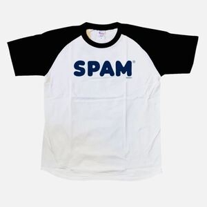 《スパム ラグランTシャツ》半袖 SPAM ロゴT アメリカン Mサイズ