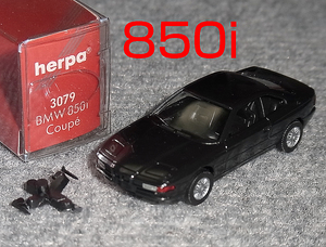 1/87 BMW 850i (E31) V12 ブラック HERPA ヘルパ