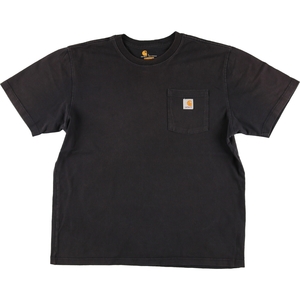 古着 カーハート Carhartt ORIGINAL FIT 半袖 ワンポイントロゴポケットTシャツ メンズL /eaa432376