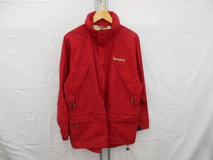 【Timberland】ティンバーランド　メンズ　ライトジャケット　レッド×ネイビー　Sサイズ　SY02-CXH