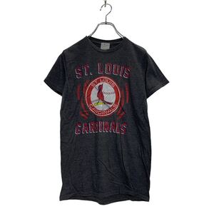 GENUINE MERCHANOISE 半袖 プリントTシャツ S レディース ダークグレー MLB CARDINALS メジャーリーグ 古着卸 アメリカ仕入 a603-6801