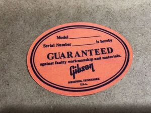 Gibson Orange Soundhole Label サウンドホール オレンジラベル ステッカー カット済み #DECAL-GIB-SORANGE2