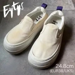 Eytys VENICE CANVAS スリッポン 白