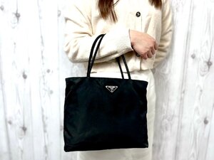 極美品 PRADA プラダ テスート ハンドバッグ バッグ ナイロン 黒 78948